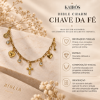 Bible Charm Chave da Fé — card descritivo