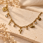 Bible Charm Símbolos da Fé — detalhes dos pingentes