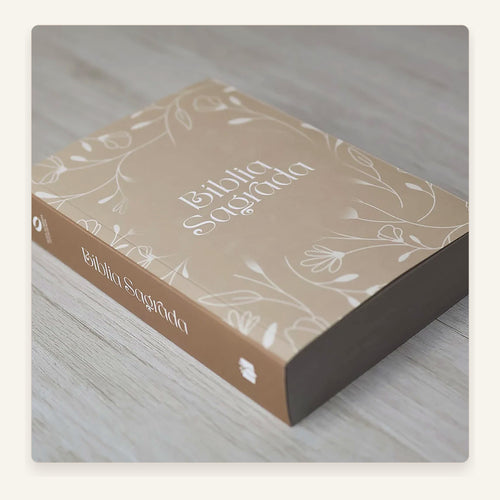 Bíblia Arabesco Flores — capa e acabamento