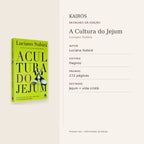 Livro A Cultura do Jejum — detalhes da edição