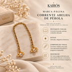 Marca-página Corrente Abelha de Pérola — card descritivo