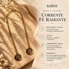Marca-página Corrente Fé Radiante — card descritivo