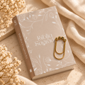 Kit Bíblia Arabesco Flores NAA com marca-página