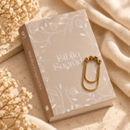 Kit Bíblia Arabesco Flores NAA com marca-página