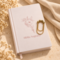Kit Bíblia Flor NVI com marca-página