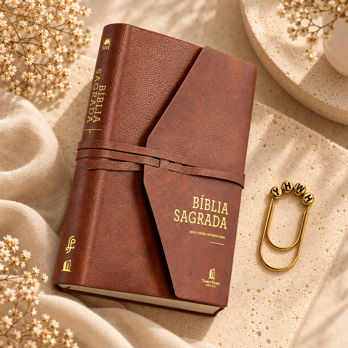 Kit Bíblia Sagrada NVI para Anotações com marca-página